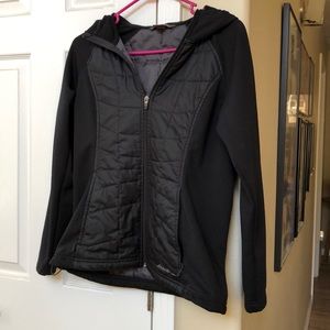 Black Eddie Bauer Hooded Shell Jacket